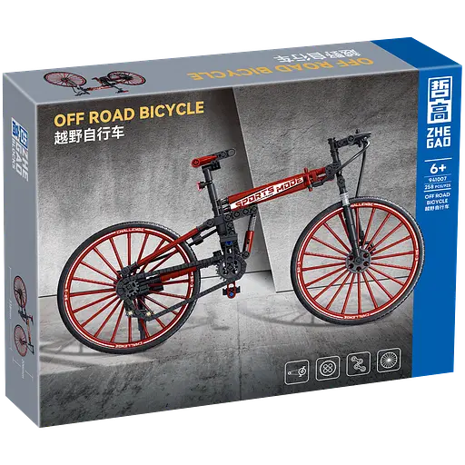 Конструктор велосипед  ZHEGAO OFF-ROAD BICYCLE спортивний офф- роад  258 деталей - фото 2