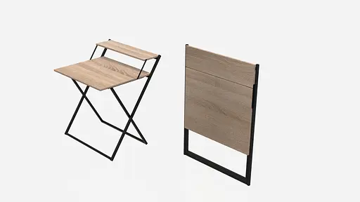 Стол трансформер Компакт 4 750x790x720 Черный металл ДСП Дуб Сонома 16 мм FRD-104693 - фото 2