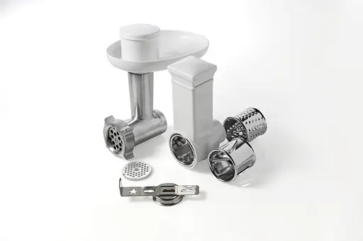 Кухонная машина Gorenje 1000Вт чаша-металл корпус-металл насадок-7 серебристо-красный - фото 7