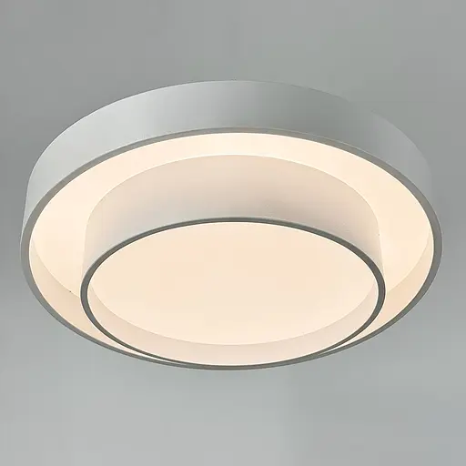 Люстра стельова у білому металевому корпусі Ø 50 см | Line F | Арт. MJ234-500 WT - фото 5