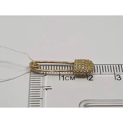 Золота брошка-шпилька Імперія золота з фіанітами. БШ1362(В)ЛИ - фото 3