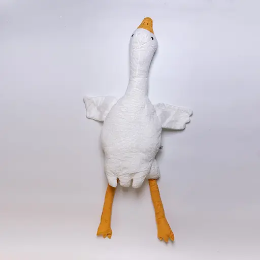 М'яка іграшка-подушка з плюшевим пледом усередині Гусак-обіймусь 135 (см) 3 в 1 Білий Colorful Home 520-6W - фото 5