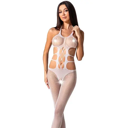 Эротический бодистокинг Passion BS084 white One size