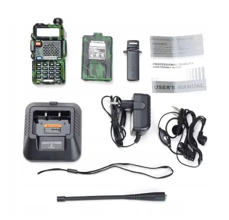 Портативная рация Baofeng UV-5R FM радио + фонарик (Камуфляж) - фото 6