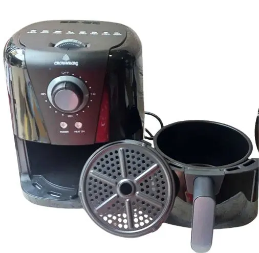 Аэрофритюрница электрическая безмасляная Crownberg CB-5541 с таймером на 1.5 л 1200 Вт Черный - фото 2