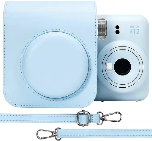Набор камера Fujifilm Instax Mini 12, Фотобумага 10шт, Чехол, Фотоальбом 64 фото Голубой - фото 5