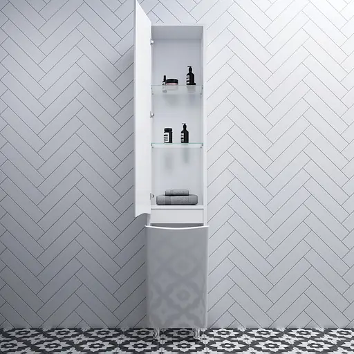 Пенал напольный AM.PM Like 36 см левосторонний с корзиной M80CSL0361WG38 - фото 3