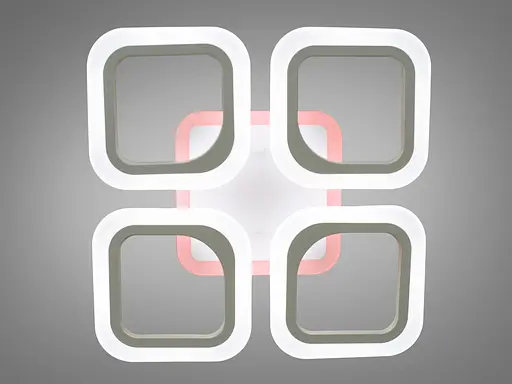 Світлодіодна дитяча люстра з пультом, 50Вт, біла люстра нічник - фото 3