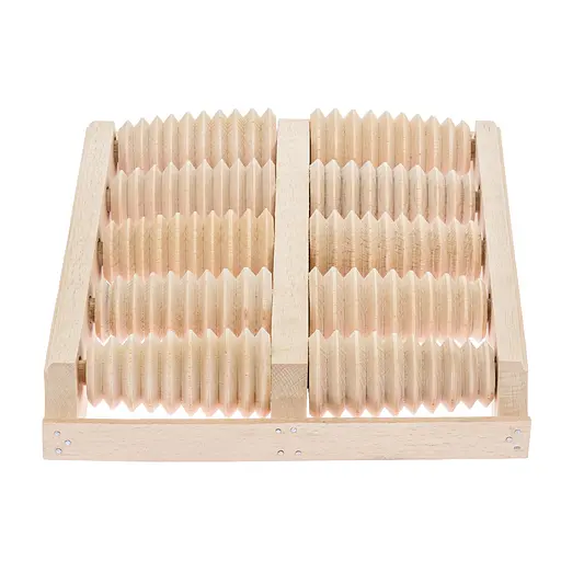 Масажер для стоп дерев'яний для профілактики плоскостопості та рефлекторного масажу на 10 роликів на дві ноги., Woodly 87030 - фото 3