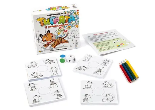 Настольная игра Эврикус Тигрята с карандашами (BG-17043) - фото 6