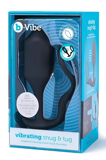Анальная пробка B-Vibe Snug Tug XL 12 см (черный) - фото 5