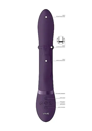 Вібратор-кролик ShotsToys Halo 24.5 см (фіолетовий) - фото 18