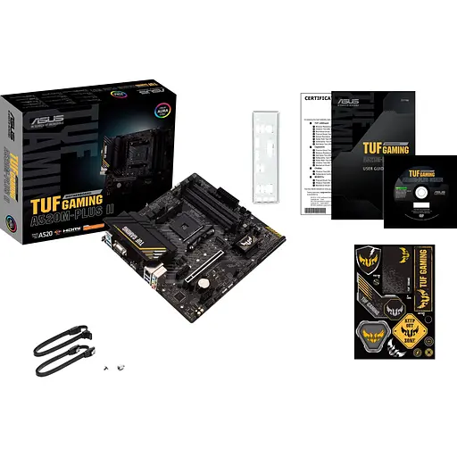 Материнская плата Asus TUF Gaming A520-PLUS II sAM4 A520 4xDDR4 HDMI DVI D-Sub mATX - фото 2