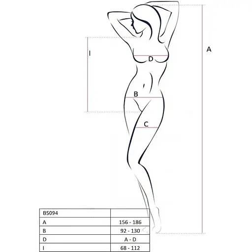 Бодистокинг с имитацией корсетной шнуровки Passion BS094 One Size, Black - фото 5