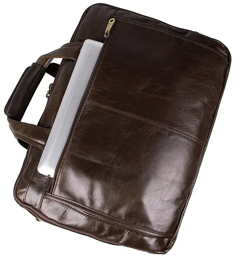 Чоловіча шкіряна сумка Vintage 39,5х30,5х11,5 см sum0012437 - фото 6