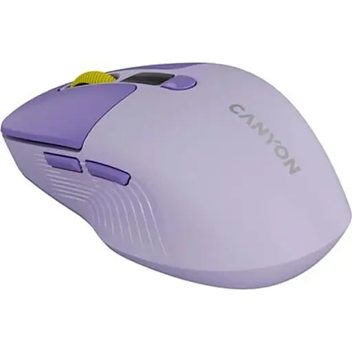 Миша Canyon MW-26 LCD Silent Dual Mode Wireless Violet (CNS-CMSW26V) - фото 4