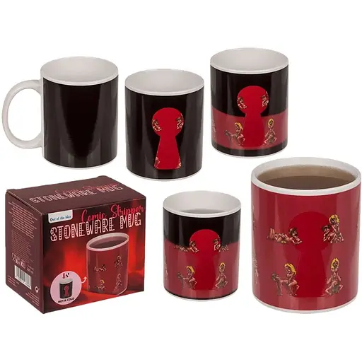 Чашка з термоефектом Stoneware Mug Comic Stripper