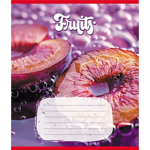 Зошит учнівський "Фрукти" Leader 012-500028K-4 в клітинку, 12 аркушів (959050) - фото 1