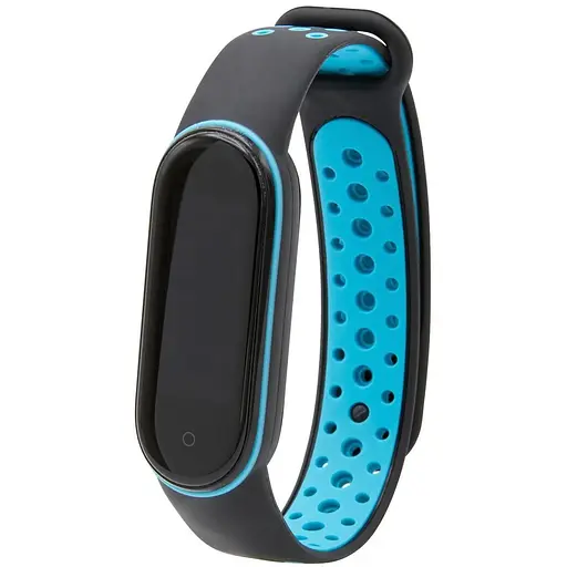 Ремінець Nike Sport Mi Band 5/6 Чорний/Синій - фото 1