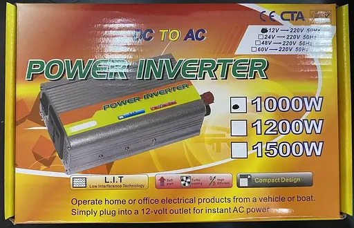 Инвертор HFN02V1 12V/220V 2000W преобразователь напряжения