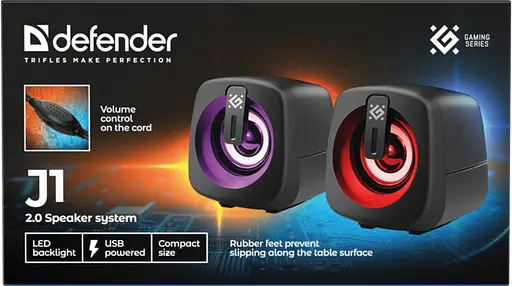 Акустика Defender J1 6Вт USB Black (65961) - фото 12