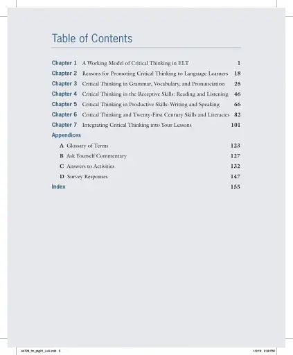 Critical Thinking in ELT. A Working Model for the Classroom - фото 3