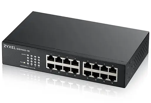 Коммутатор ZYXEL GS1100-16 (GS1100-16-EU0103F) - фото 1
