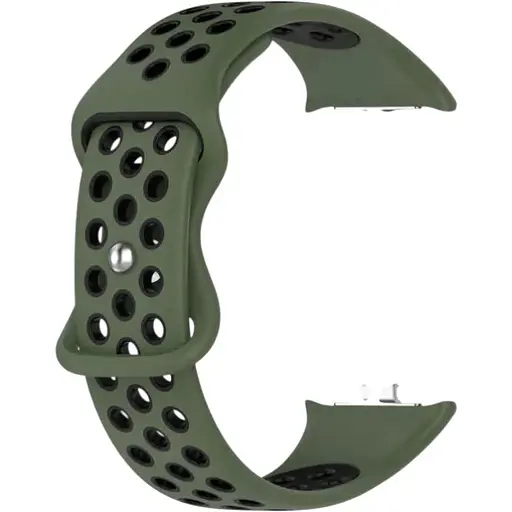 Ремешок DK CDK для Xiaomi Mi Smart Band 9 Pro Silicone Sport Band Nike (017600) (green / black)