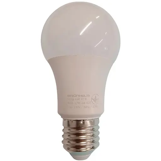 Лампа LED Grunhelm A60-12W-4K-E27 (149210)