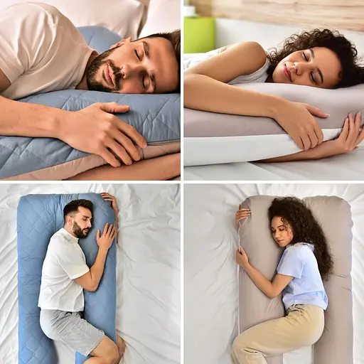 Набір подушок для сну та відпочинку стьобана Ideia 140х75х20 см (8000035786) - фото 8