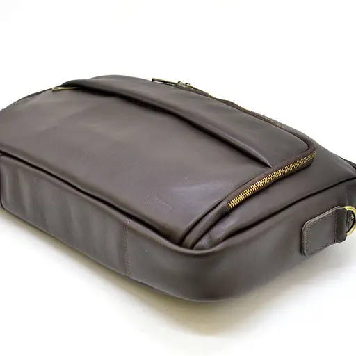 Кожаная сумка для делового мужчины TARWA 43х30.5х7 см sum0028188 - фото 7