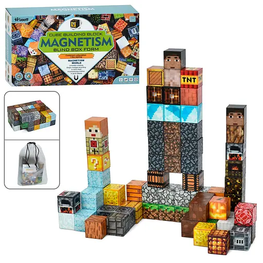 Конструктор магнітний "Блоки" 72 деталі YN2023-72