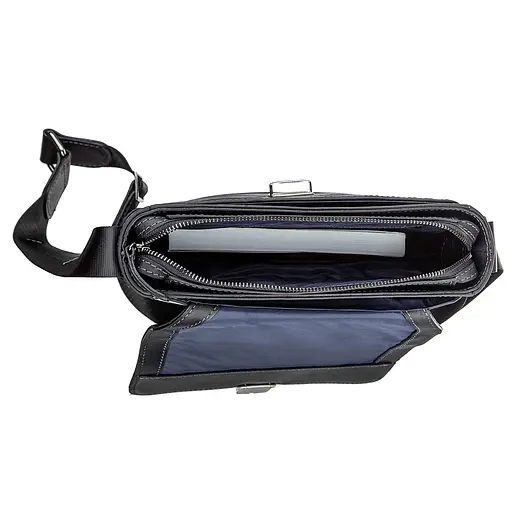 Чоловіча шкіряна сумка SHVIGEL 24х28х7 см sum0012476 - фото 4