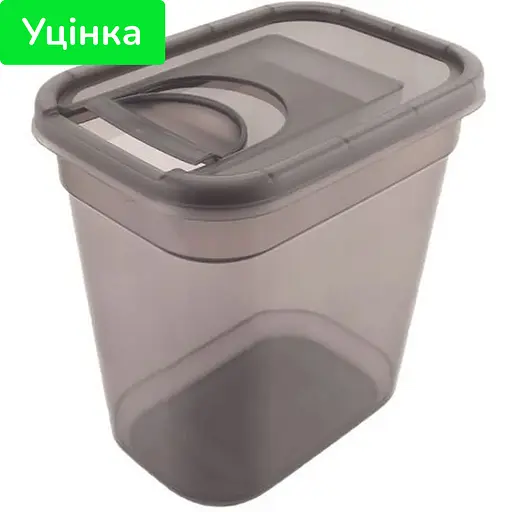 Уцінка. Контейнер Violet House 0372 Transparente Black 2 л (0372 Transparente Black д/сипучих 2 л)