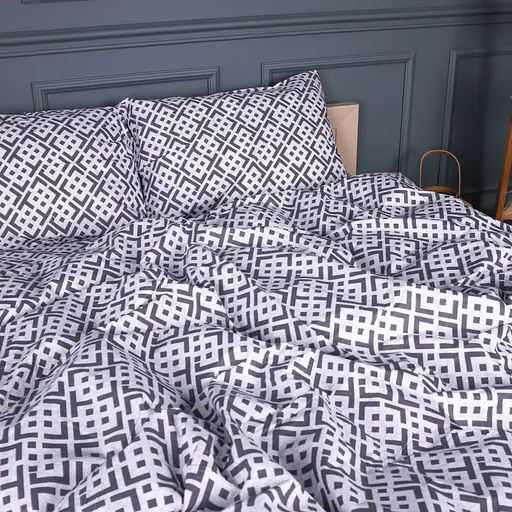 Пододеяльник MirSon бязь Abstract Graphite 110х140 см (2200013165736) - фото 4