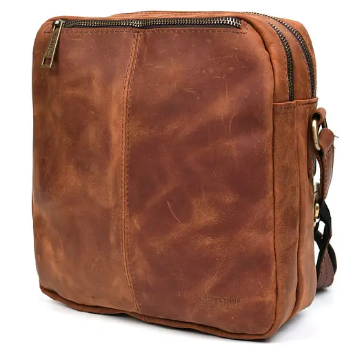 Шкіряна сумка месенджер Tarwa 24х26х7 см sum0028351 - фото 6