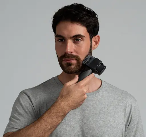 Триммер Panasonic для бороды, усов, головы и тела, сеть+акум., насадок-2, чехол, быстрая зарядка, черно-золотой - фото 3