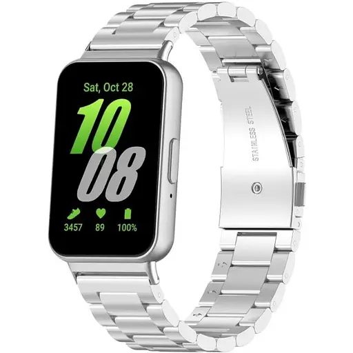 Ремешок DK для Samsung Galaxy Fit3 (R390) Metal Band Fitlink (silver) - фото 3