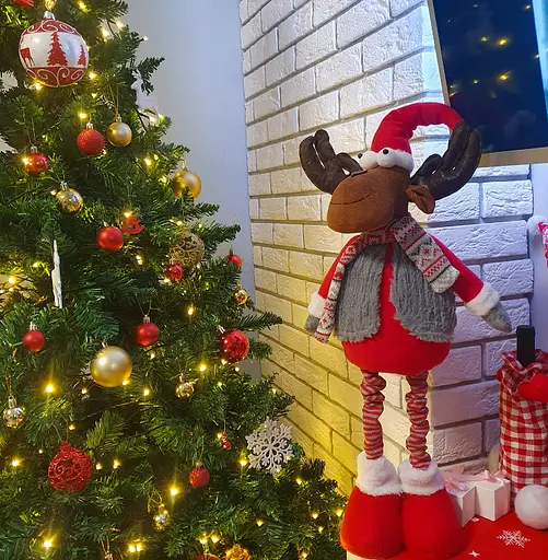 Різдвяний декоративний олень із телескопічними ніжками Ruhhy 88 см - фото 5