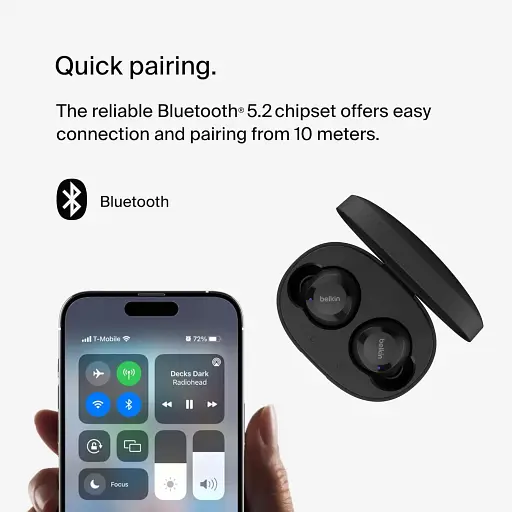 Наушники Belkin TWS Soundform Bolt True Wireless черные - фото 3