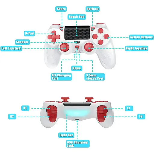 Беспроводной контроллер Bonacell для геймпада Ps-4 с 6-осевым датчиком движения Turbo Touch Pad - фото 7