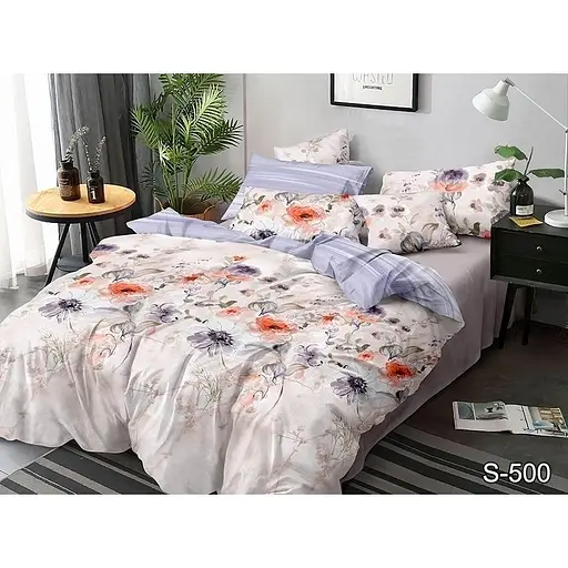 Комплект постільної білизни TAG Tekstil з компаньйоном Євро 000211121 (S500)