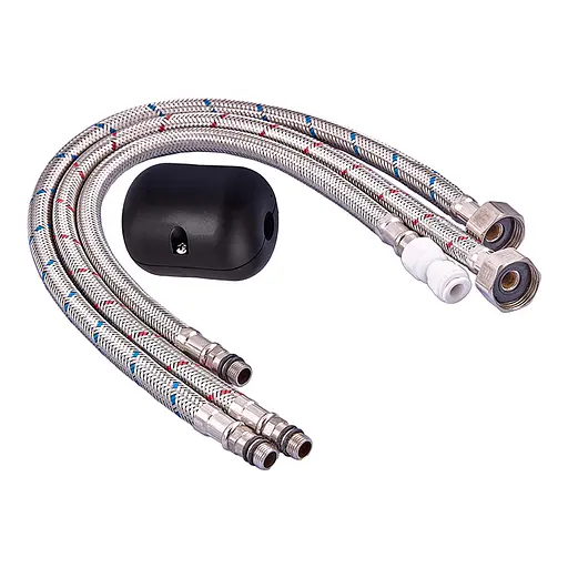 Змішувач для кухні на дві води з висувним виливом Zerix LUX-024 graphite ZX5557 Графіт - фото 6