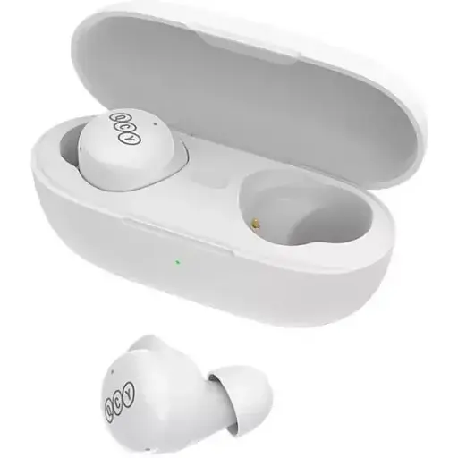 Наушники TWS QCY T17 5.0 white RU - фото 5