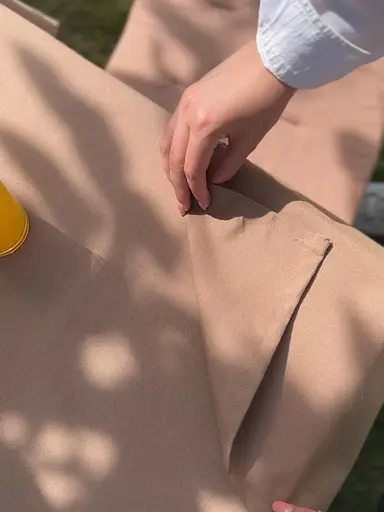 Водовідштовхувальна скатертина Горіховий однотон 180х120 см - фото 7