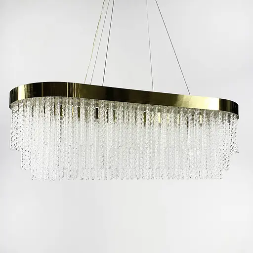 Удлиненная роскошная латунная люстра 100 см | Line F | Ст. M221-1000 L GD - фото 6