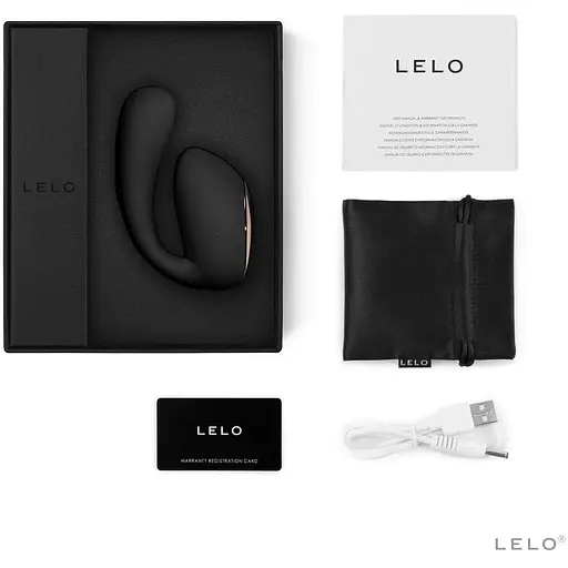 Смарт-вибратор Lelo Ida Wave Black вагинально-клиторальный технология WaveMotion 2 мотора - фото 6