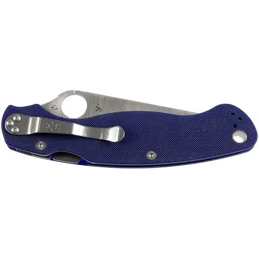 Нож Spyderco Military 2 Dark Blue - фото 4