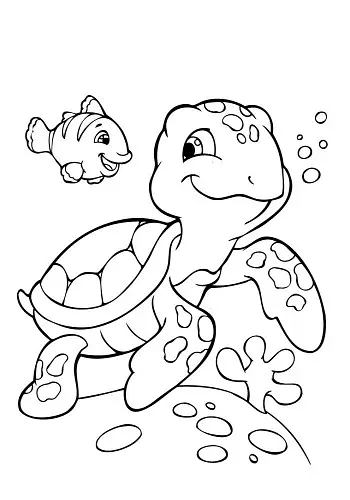 Детская раскраска "Посмотри и раскрась: Море" 628006 - фото 3