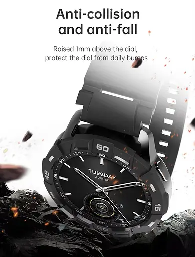 Безель Sikai для смартгодинника Xiaomi Watch S3 Black Sport - фото 7